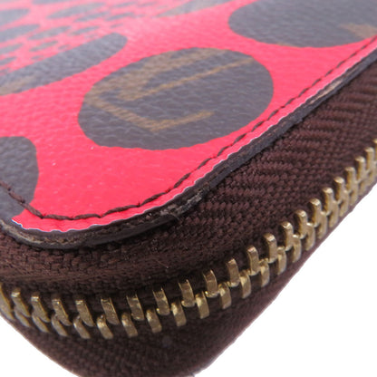 LOUIS VUITTON Zippy Wallet RedM60450 Monogram Pumpkin Dot/Yayoi Kusama