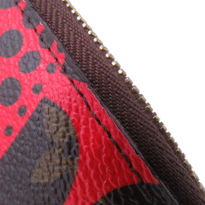 LOUIS VUITTON Zippy Wallet RedM60450 Monogram Pumpkin Dot/Yayoi Kusama