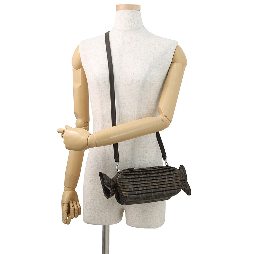 FENDI Candy Camera Bag Brown7AS307 PVC