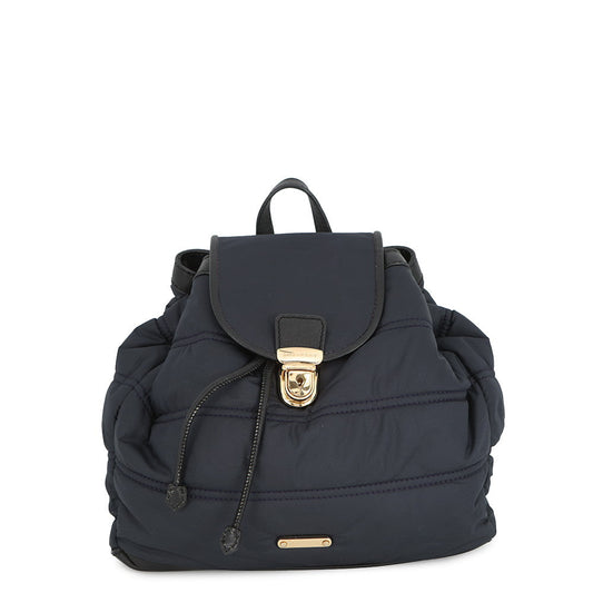 BURBERRY Backpack Navy3830888 Nylon Leather