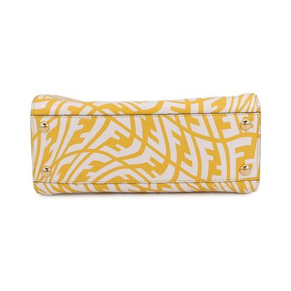 FENDI FF Verdigo Peekaboo Yellow/White8BN244 Leather Size Mini