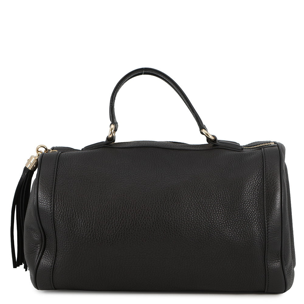 GUCCI Soho Interlocking G Mini Travel Bag Black282302 Leather