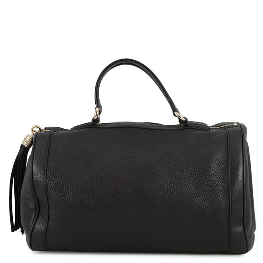 GUCCI Soho Interlocking G Mini Travel Bag Black282302 Leather