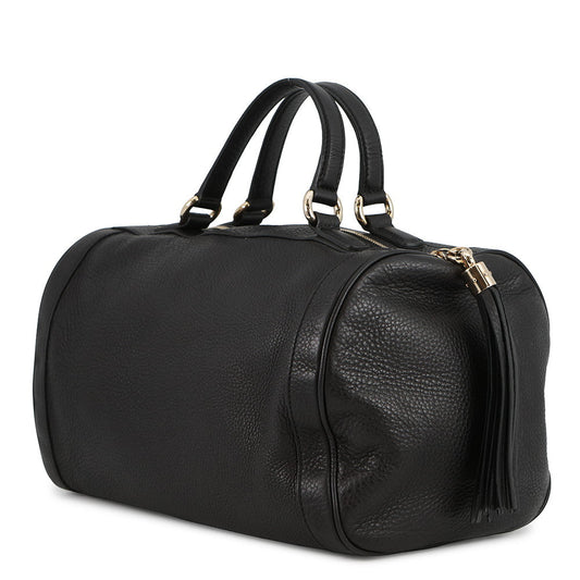 GUCCI Soho Interlocking G Mini Travel Bag Black282302 Leather