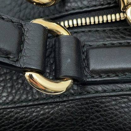 GUCCI Soho Interlocking G Mini Travel Bag Black282302 Leather