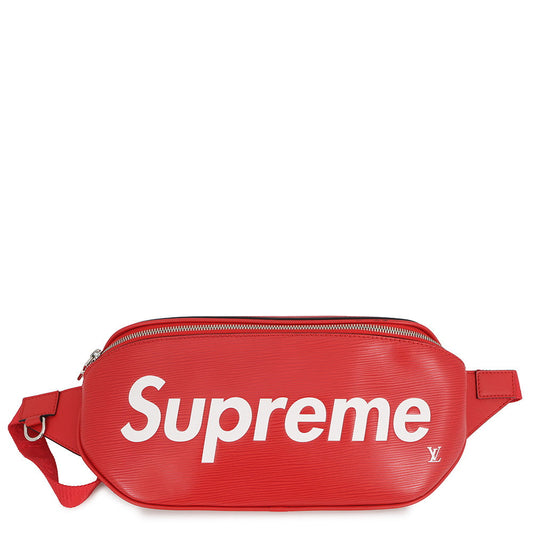 LOUIS VUITTON Bumbag Supreme collaboration RedM53418 Epi Leather Supreme
