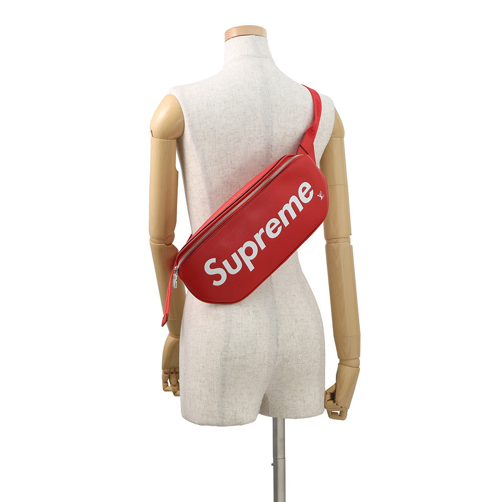 LOUIS VUITTON Bumbag Supreme collaboration RedM53418 Epi Leather Supreme