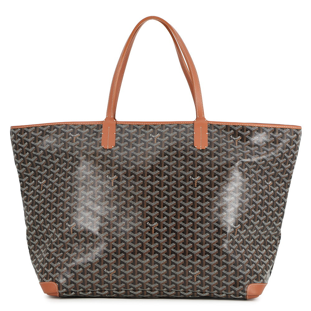 GOYARD Artois Tan/BlackARTOISGMLTY01CL03P Leather PVC Size GM