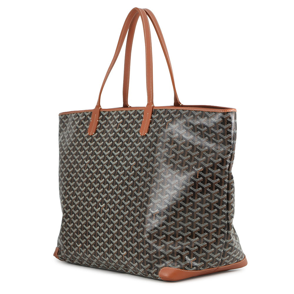 GOYARD Artois Tan/BlackARTOISGMLTY01CL03P Leather PVC Size GM