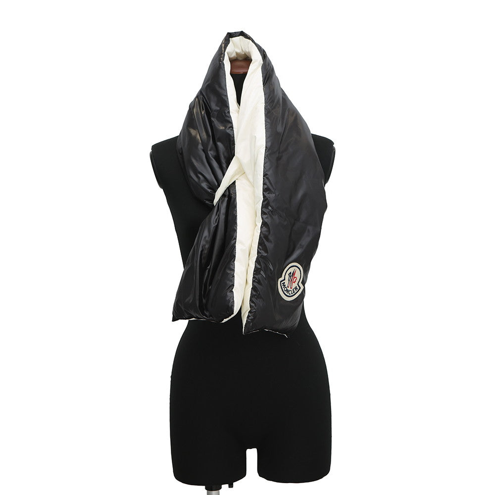 MONCLER SCIARPA Scarf Black/WhiteE20930000900 Nylon100%