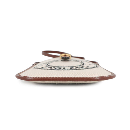BURBERRY Annie Phone Case Beige/Brown8040877 Canvas Leather