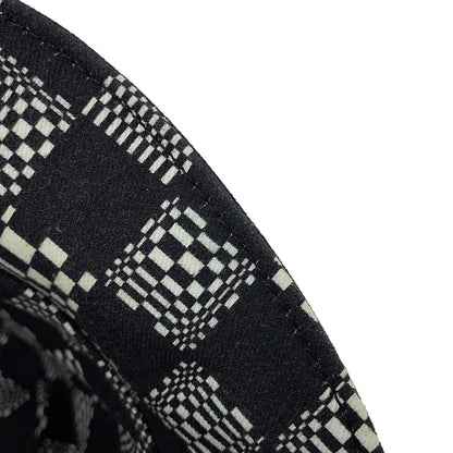 LOUIS VUITTON Bonnet Distorted Damier Reversible Bucket Hat Size 58 Black/WhiteMP2946 Cotton100%