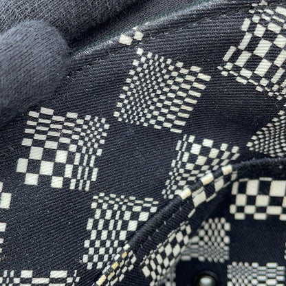 LOUIS VUITTON Bonnet Distorted Damier Reversible Bucket Hat Size 58 Black/WhiteMP2946 Cotton100%