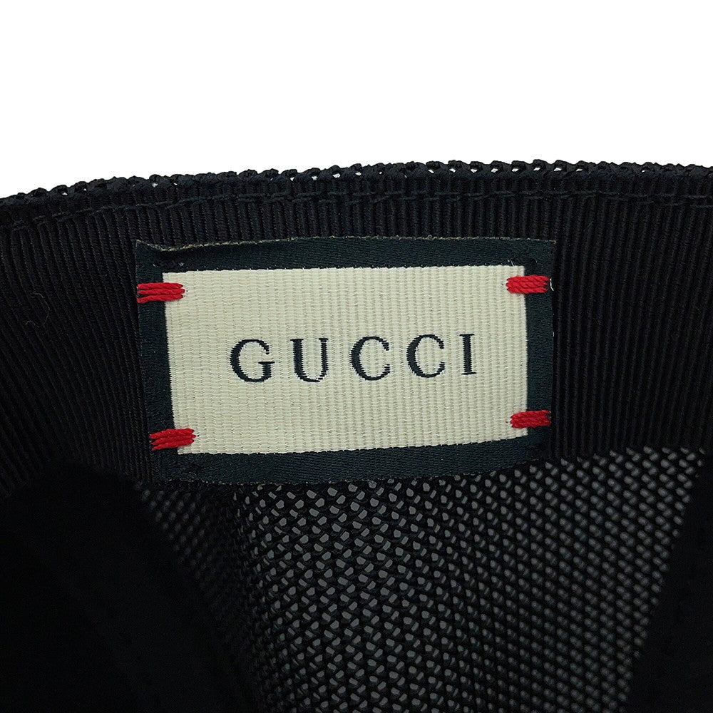 GUCCI GG Psychedelic Baseball Cap Size L Black/Multicolor601253 PVC Mesh