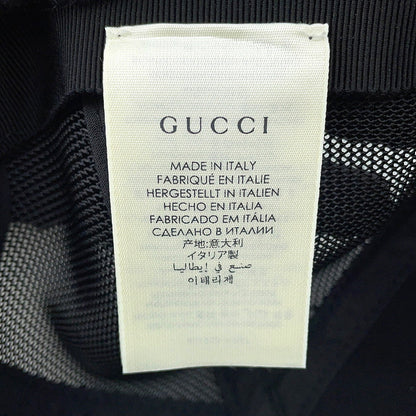 GUCCI GG Psychedelic Baseball Cap Size L Black/Multicolor601253 PVC Mesh