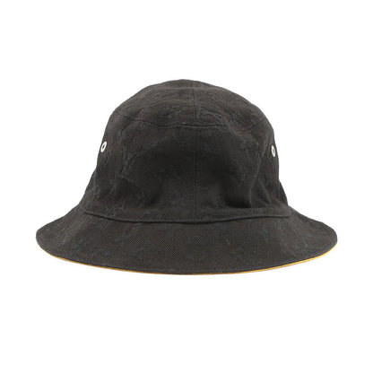 LOUIS VUITTON Hat・MonogramDenim Bucket Hat Size 58 Black/YellowM76208 Cotton60% Polyester40%