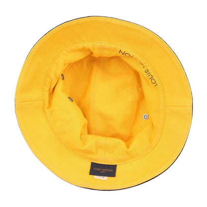 LOUIS VUITTON Hat・MonogramDenim Bucket Hat Size 58 Black/YellowM76208 Cotton60% Polyester40%