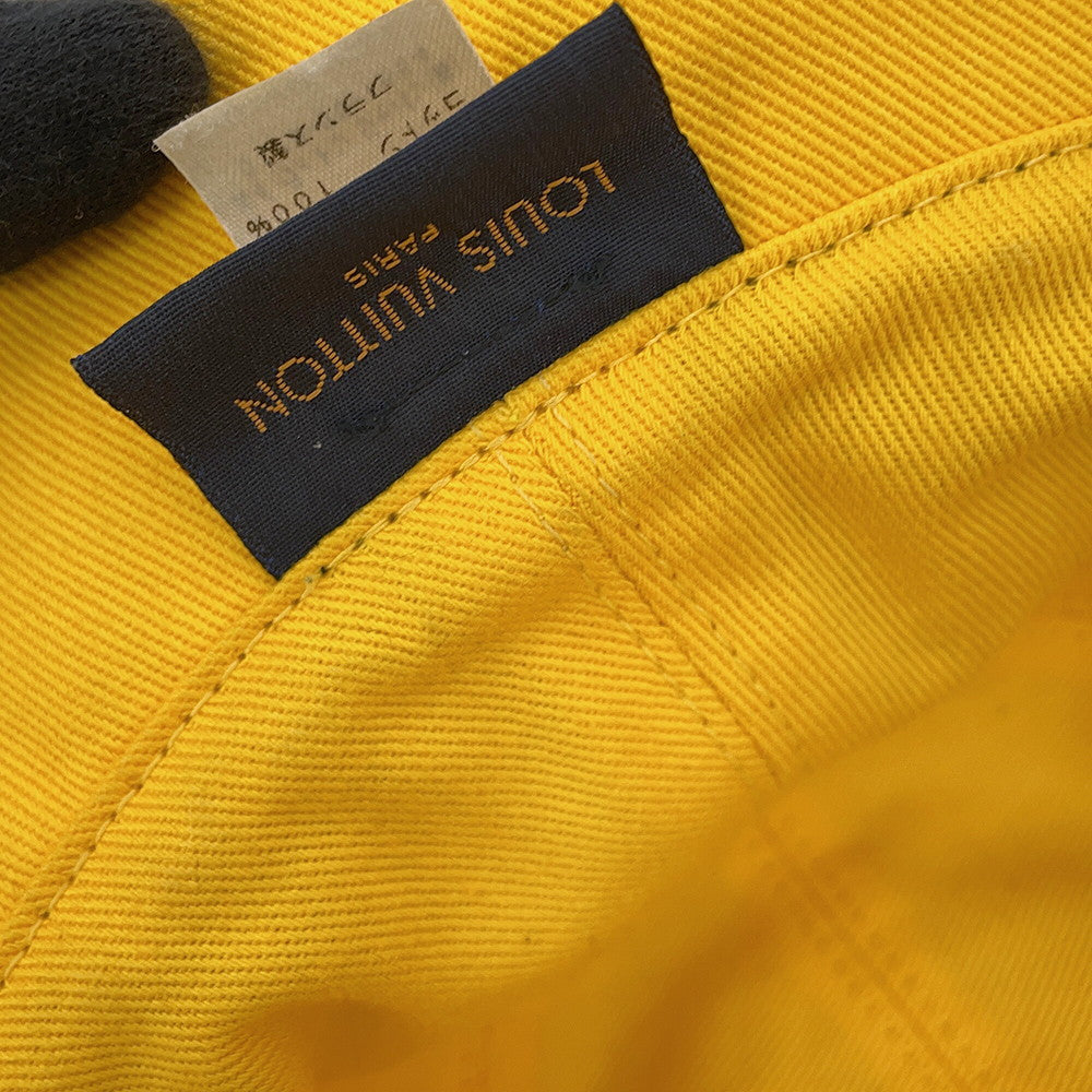 LOUIS VUITTON Hat・MonogramDenim Bucket Hat Size 58 Black/YellowM76208 Cotton60% Polyester40%