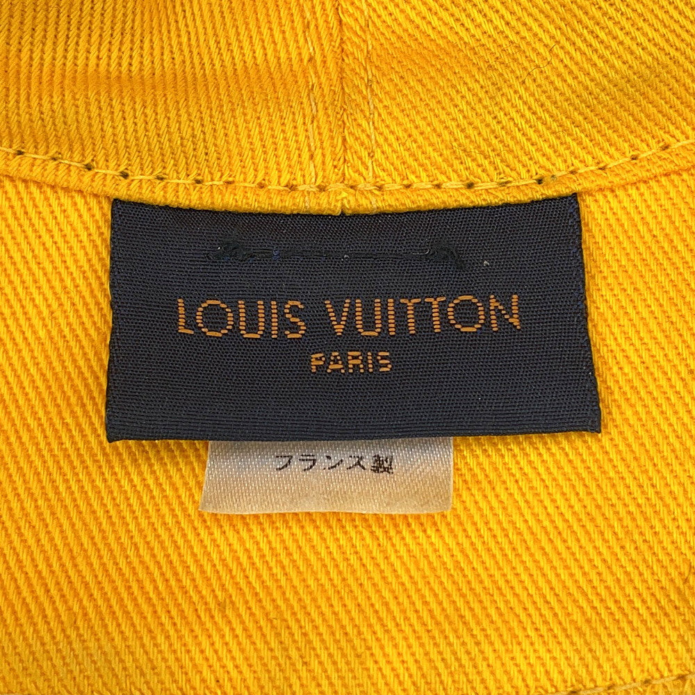 LOUIS VUITTON Hat・MonogramDenim Bucket Hat Size 58 Black/YellowM76208 Cotton60% Polyester40%