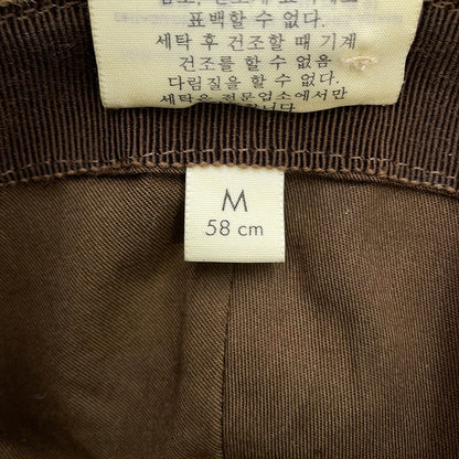 GUCCI checked fedora hat Size M Brown627041 Wool 100%
