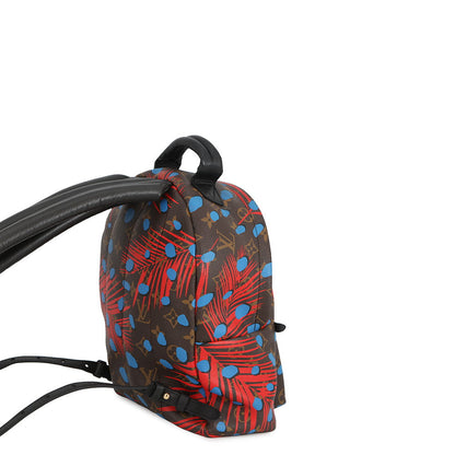 LOUIS VUITTON Palm Springs Backpack Noir/Red/BlueM41980 Monogram / Jungle Dot