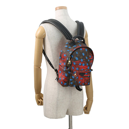 LOUIS VUITTON Palm Springs Backpack Noir/Red/BlueM41980 Monogram / Jungle Dot
