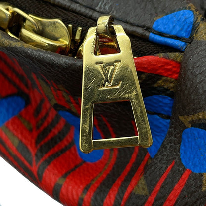 LOUIS VUITTON Palm Springs Backpack Noir/Red/BlueM41980 Monogram / Jungle Dot
