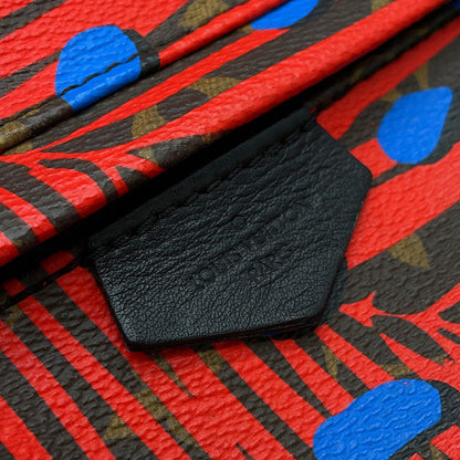 LOUIS VUITTON Palm Springs Backpack Noir/Red/BlueM41980 Monogram / Jungle Dot