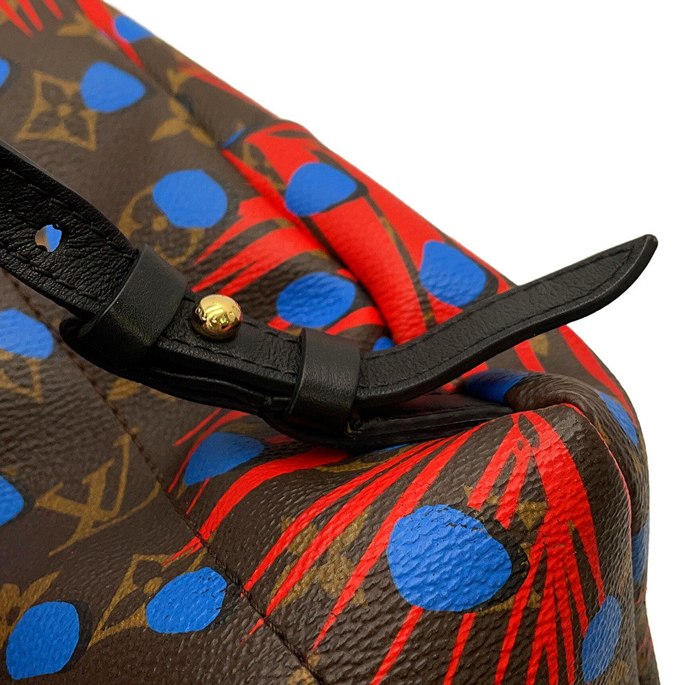 LOUIS VUITTON Palm Springs Backpack Noir/Red/BlueM41980 Monogram / Jungle Dot