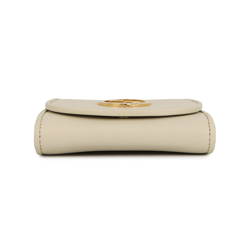 GUCCI Blondie Chain Wallet Off-white725219 Leather