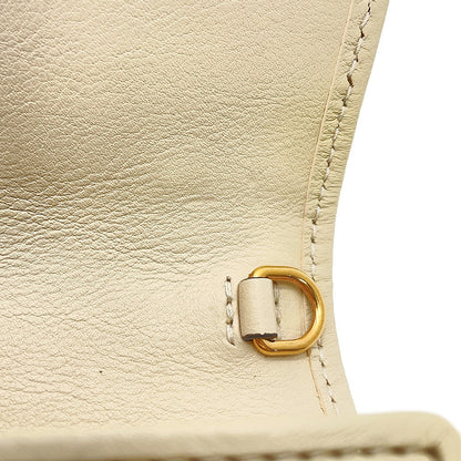 GUCCI Blondie Chain Wallet Off-white725219 Leather