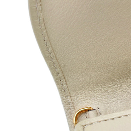 GUCCI Blondie Chain Wallet Off-white725219 Leather