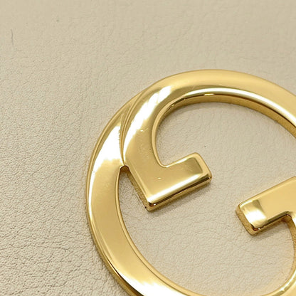 GUCCI Blondie Chain Wallet Off-white725219 Leather