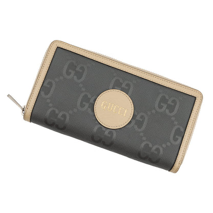 GUCCI Off the Grid Zip Around Wallet Gray/Beige625576 GGNylon/Leather