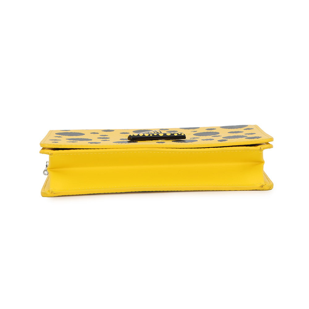 LOUIS VUITTON LVxYK Portefeuille Twist Belt Chain Wallet Yellow/NoirM81987 Epi Leather