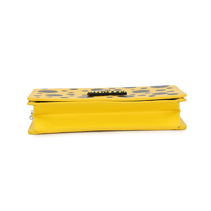 LOUIS VUITTON LVxYK Portefeuille Twist Belt Chain Wallet Yellow/NoirM81987 Epi Leather