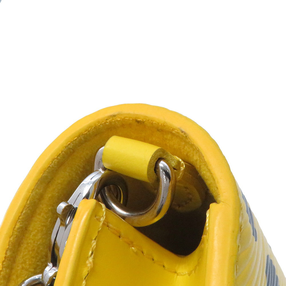 LOUIS VUITTON LVxYK Portefeuille Twist Belt Chain Wallet Yellow/NoirM81987 Epi Leather