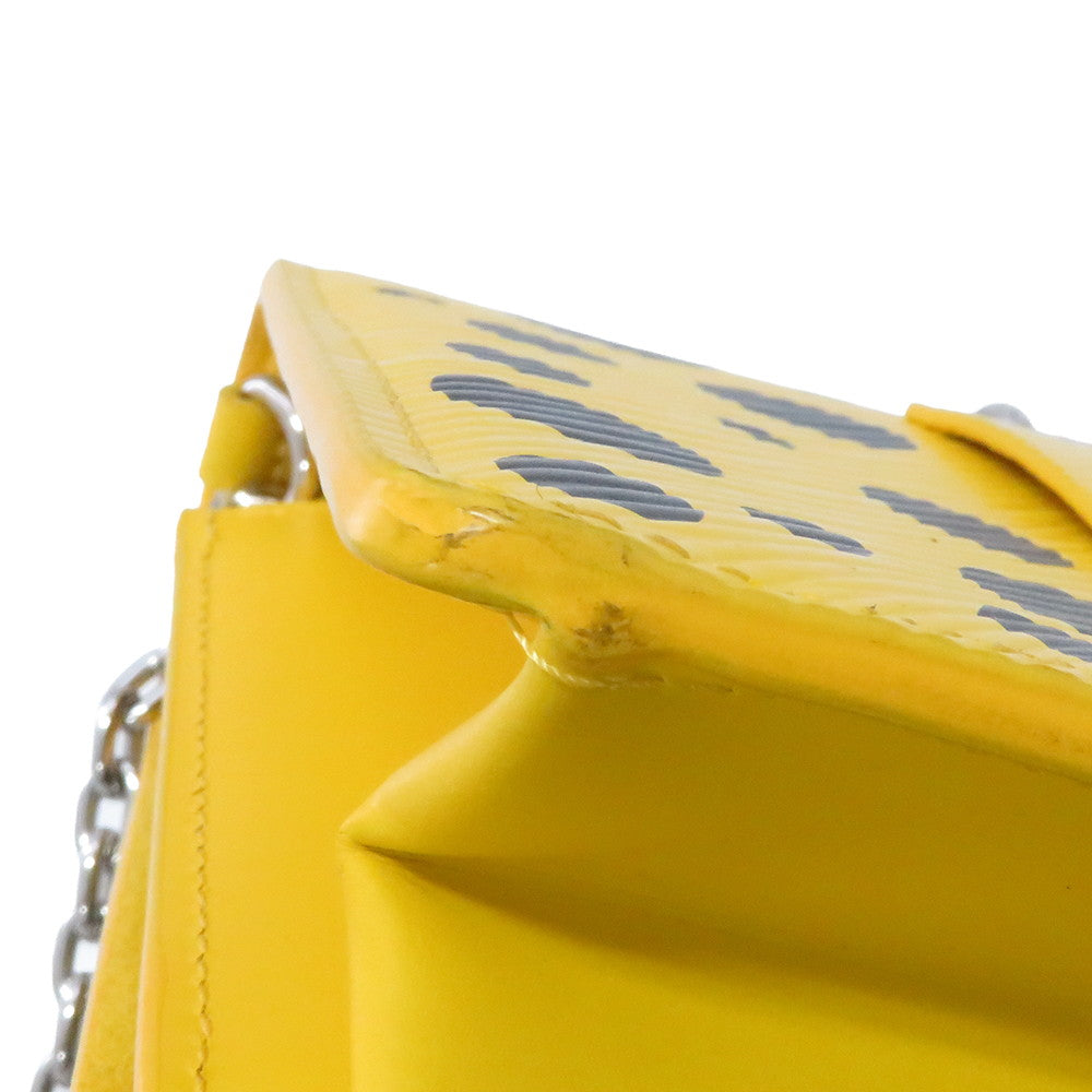 LOUIS VUITTON LVxYK Portefeuille Twist Belt Chain Wallet Yellow/NoirM81987 Epi Leather