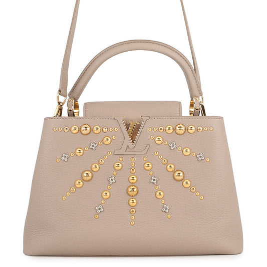 LOUIS VUITTON Capucines Galet Leather Size MM