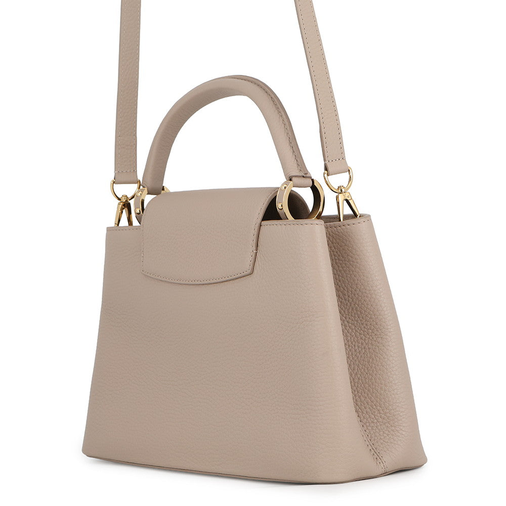 LOUIS VUITTON Capucines Galet Leather Size MM