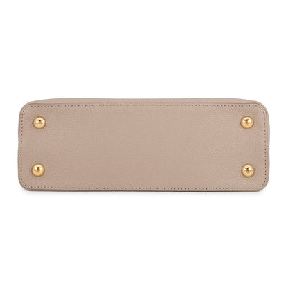 LOUIS VUITTON Capucines Galet Leather Size MM