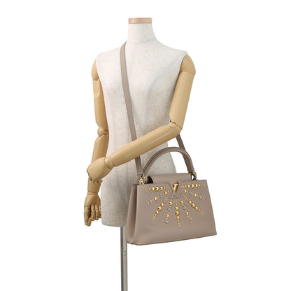 LOUIS VUITTON Capucines Galet Leather Size MM