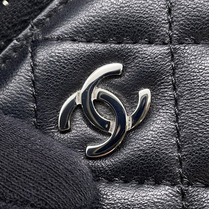 CHANEL Matelasse Zip Around Long Wallet BlackA50097 Lambskin