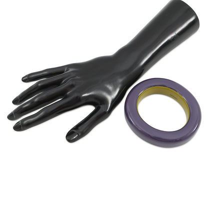HERMES Bangle Size S/width 2cm Purple/Green LacquerWood