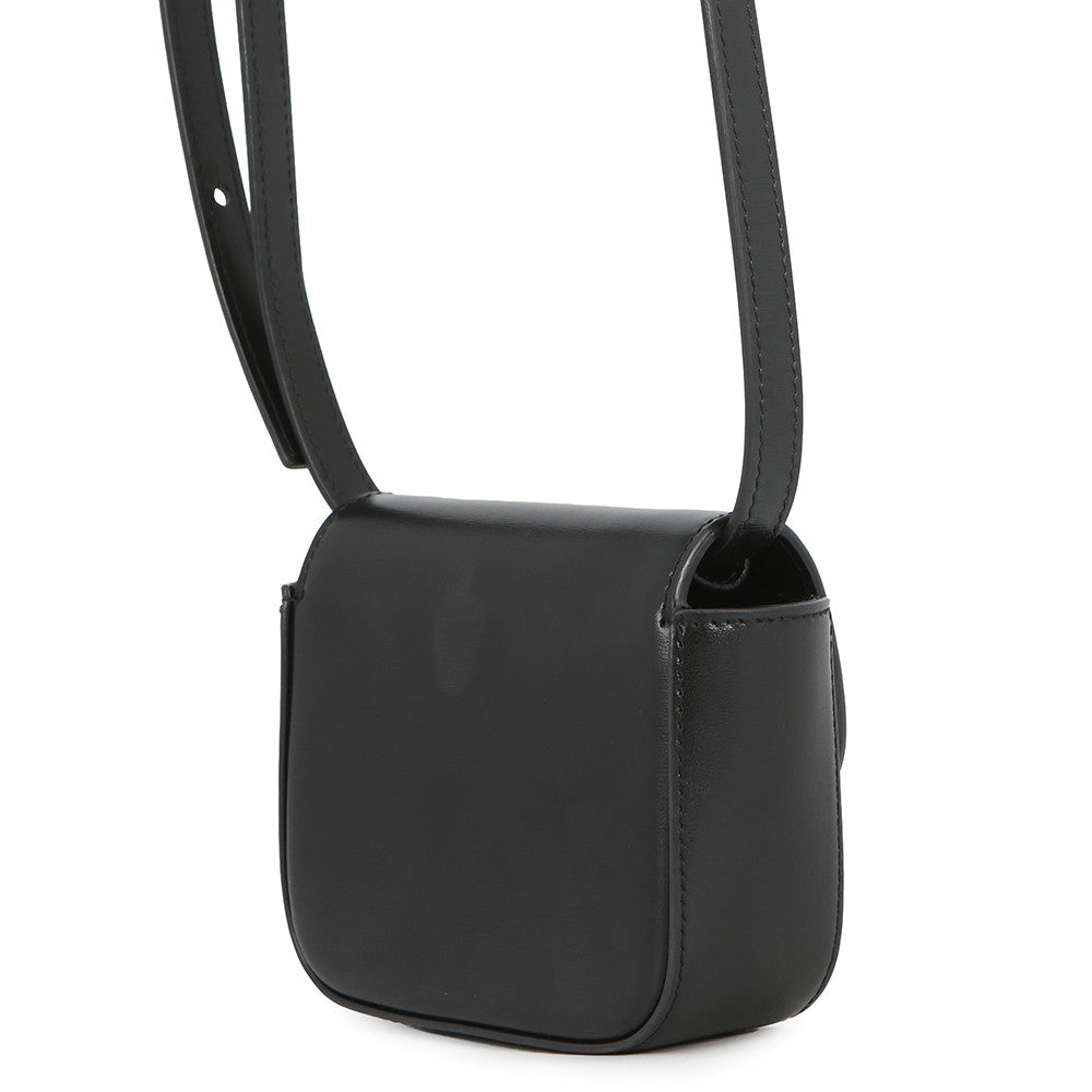 CELINE Triomphe Mini Claude Shoulder Bag Black10I513 Leather