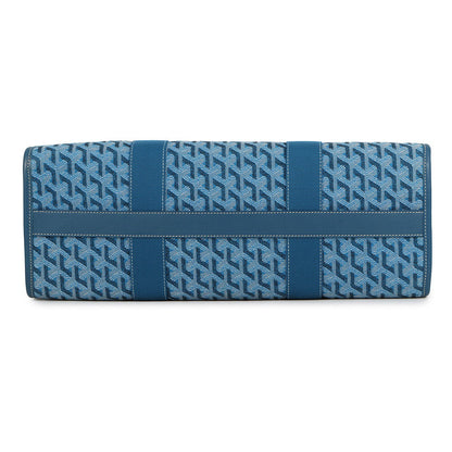 GOYARD Villette Tote Bag Blue Canvas Leather Size MM