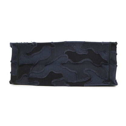 Dior Camouflage Book Tote Navy/Black Canvas Size Large