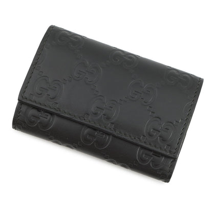 GUCCI Guccissima 6-Key Case Black138093 Leather