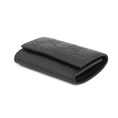 GUCCI Guccissima 6-Key Case Black138093 Leather