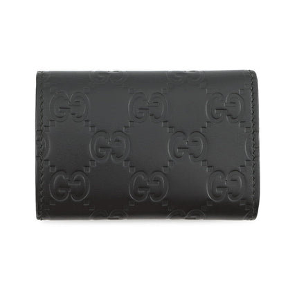 GUCCI Guccissima 6-Key Case Black138093 Leather